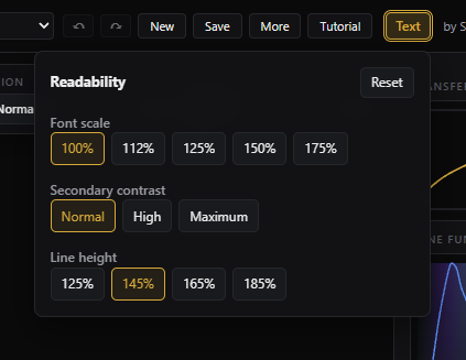 Color Lab accessibility and readability controls